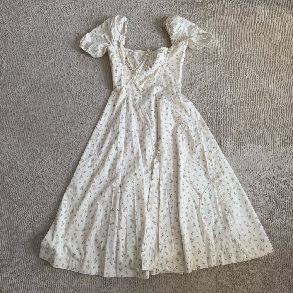 House of CB Cream Floral Dress